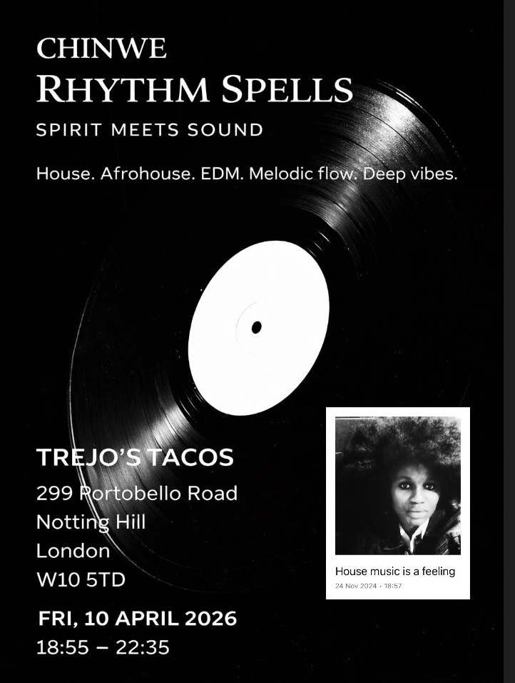 Rhythm Spells London April 2026 Trejo’s Tacos Notting Hill house afrohouse event
