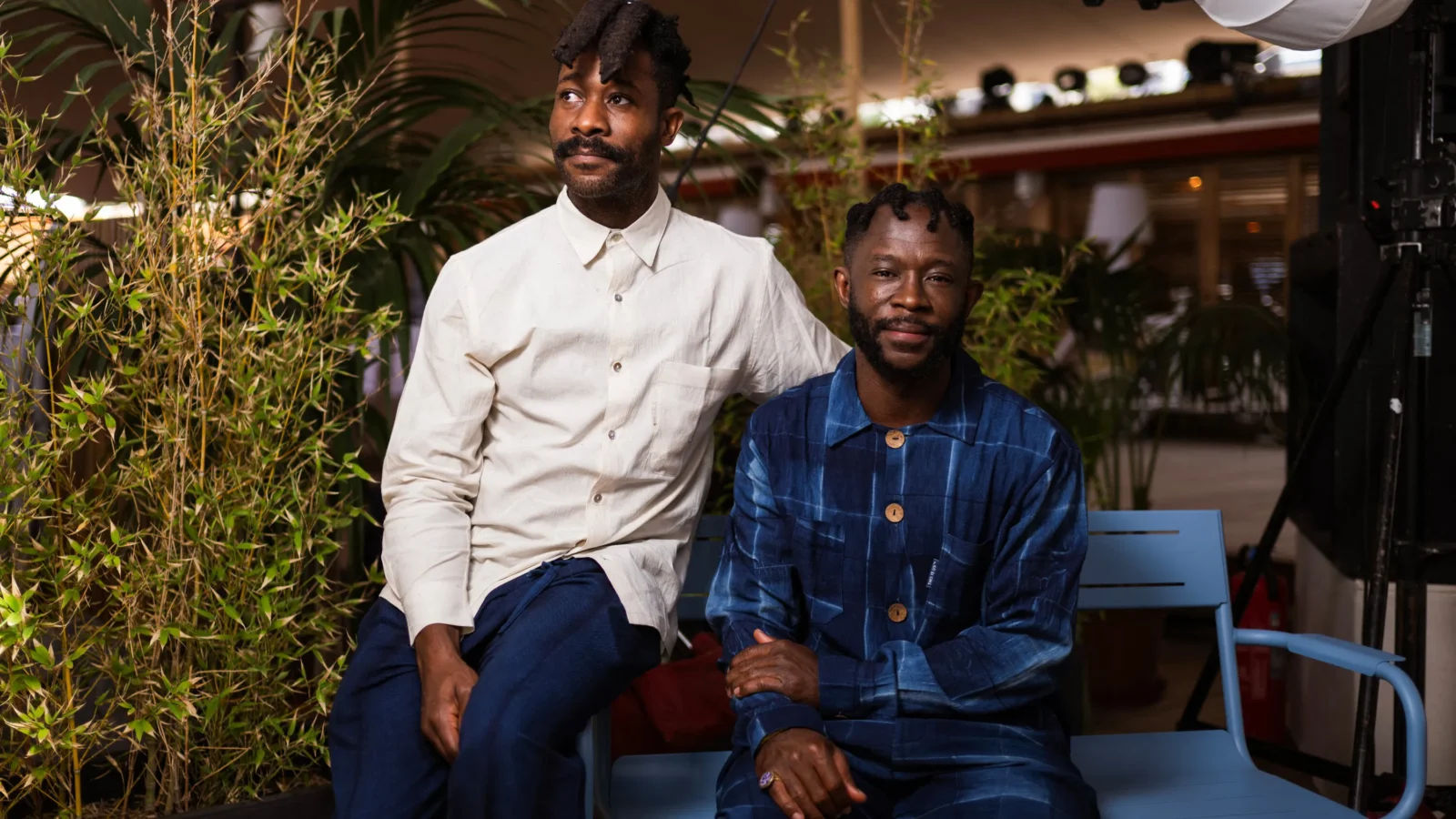 Nigerian twin filmmakers Arie and Chuko Esiri, directors of CLARISSA (2026) pictured together